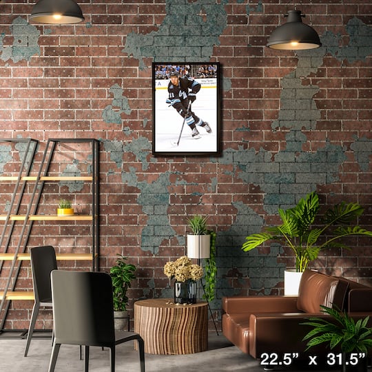 Dylan Guenther 20" x 29" Framed Canvas Utah Mammoth 22.5" x 31.5"